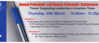 Principals/Deputy Principals Conference March 2021