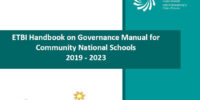 ETBI Handbook on Governance Manual for Community National Schools 2019 – 2023