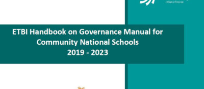 BOOÉ Lámhleabhar ar Lámhleabhar Rialachais do Scoileanna Náisiúnta Pobail 2019 – 2023