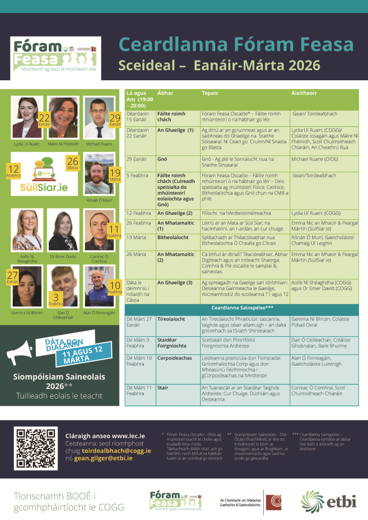 Fóram Feasa 2026 Poster