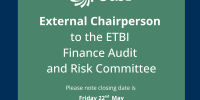 Expressions of interest for External Chairperson to the ETBI Finance Audit and Risk Committee